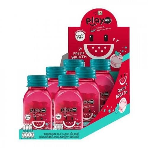 Lốc 6 Hũ Kẹo Dưa Hấu Play More 22g [Có Logo 7-Eleven]