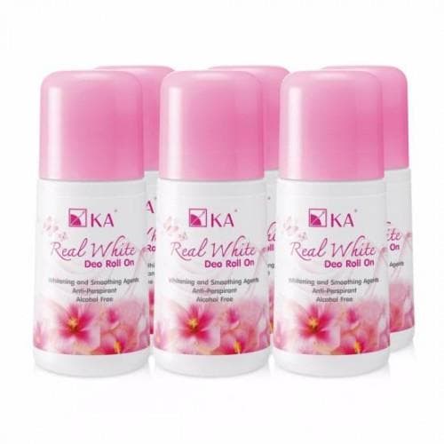 Combo 6 Lăn Khử Mùi Trắng Nách KA Real White Grace 25ml Thái Lan