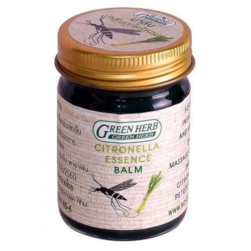 Dầu Cù Là Sả Trị Muỗi Đốt Green Herb Citronella Essence Balm 50g Thái Lan