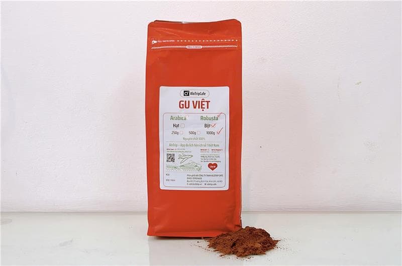 Gói Cà Phê bột Robusta pha phin 1kg