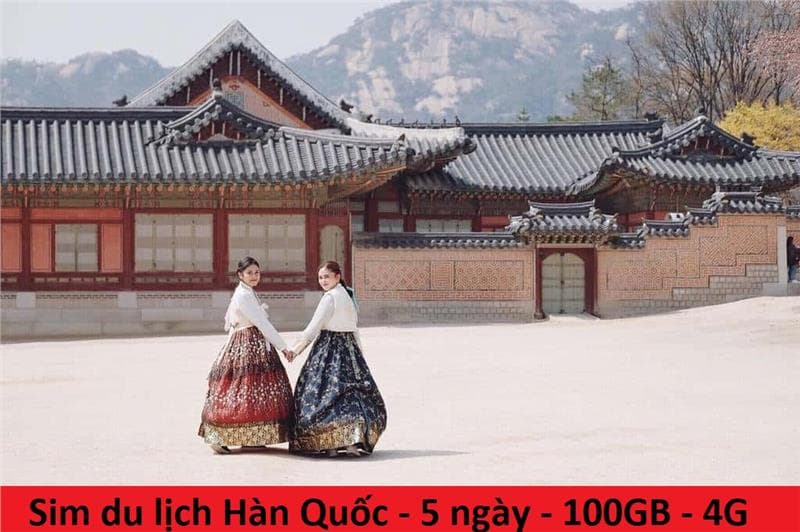 Sim du lịch Hàn Quốc - 5 ngày - 100GB – 4G – SA19