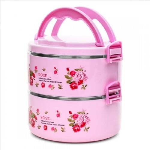 Cà Men Inox Bọc Nhựa 2 Ngăn PB601/2S Thái Lan