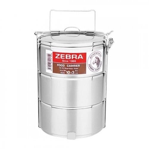 Camen Inox Zebra Food Carrier 3 Ngăn 10x3 Thái Lan