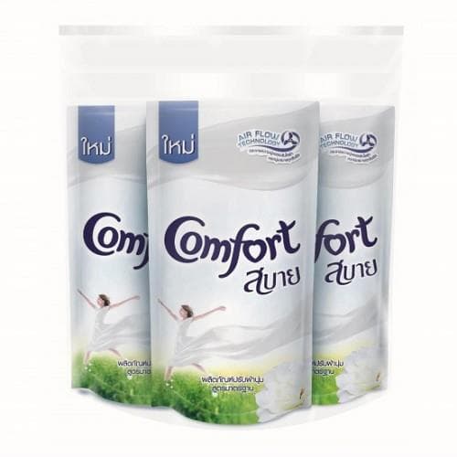 Combo 3 Nước Xả Vải Comfort Sabai White 580ml Thái Lan