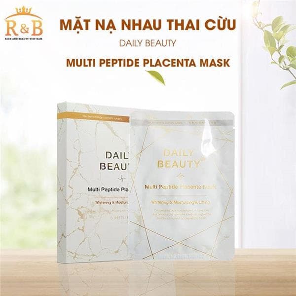 Mặt nạ nhau thai cừu DAILY BEAUTY MULTI PEPTIDE PLACENTA MASK (Giảm giá 40% - Tích điểm)