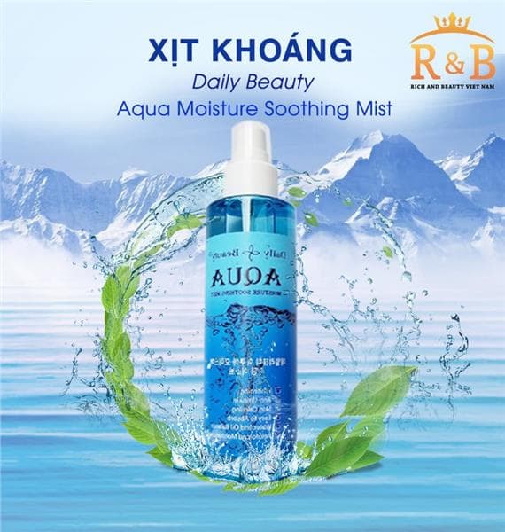 Xịt khoáng Aqua Moisture Soothing Mist (Giảm giá 25% - Tích điểm)