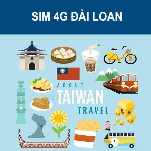 Sim du lịch Đài Loan - 10 ngày - 100GB - 4G - SB24