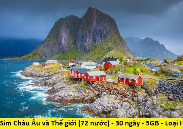 Sim Châu Âu và Thế giới (72 nước) - 30 ngày - 5GB - có thể nghe gọi – Loại 1 - SA11