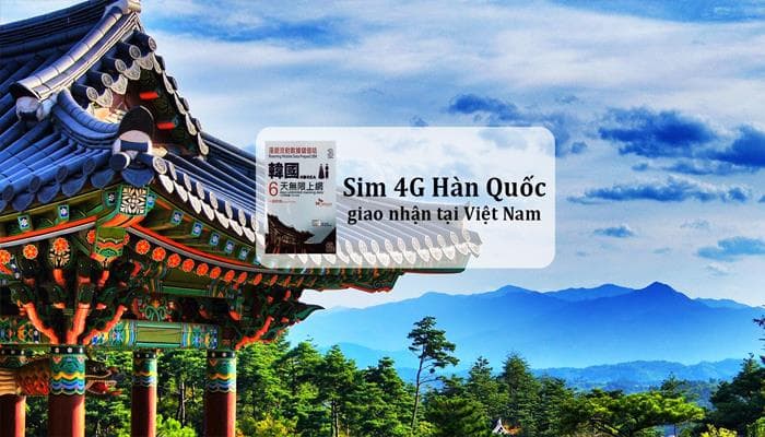 Sim du lịch Hàn Quốc - 5 ngày - 500MB/ngày - 4G – SC09