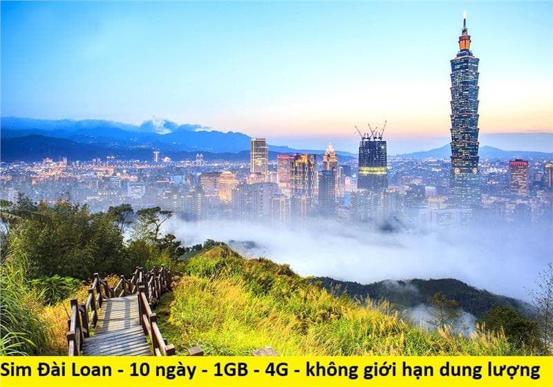 Sim du lịch Đài Loan - 10 ngày - 1GB - không giới hạn dung lượng - SB09