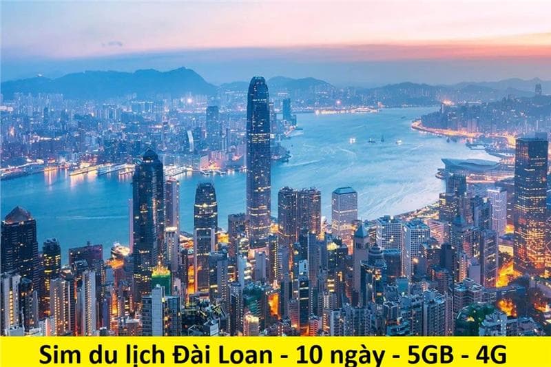 Sim du lịch Đài Loan - 10 ngày - 5GB không giới hạn dung lượng – SB11