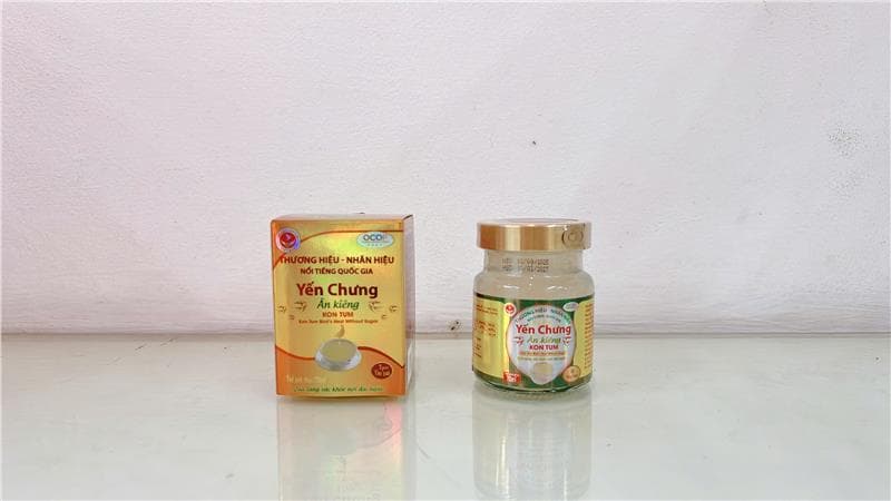 Yến Chưng Kon Tum Không Đường - Lọ 70ml - 25% Yến (2g Yến) | OCOP 4 Sao