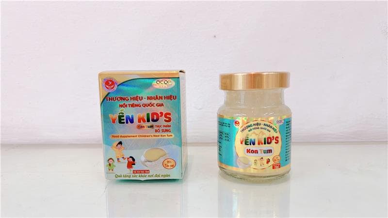 Yến Kid's Kon Tum - Lọ 70ml - 25% Yến (2g Yến) | OCOP 4 Sao